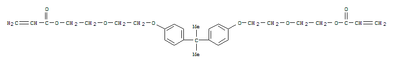 (1-methylethylidene)bis(4,1-phenyleneoxy-2,1-ethanediyloxy-2,1-ethanediyl) diacrylate