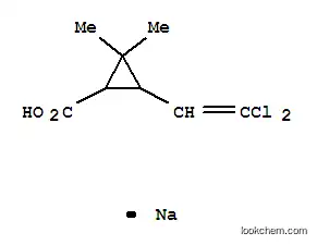 Molecular Structure of 57112-15-9 (sodium 3-(2,2-dichlorovinyl)-2,2-dimethylcyclopropanecarboxylate)