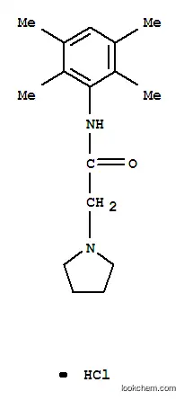 Molecular Structure of 57115-99-8 (1-Pyrrolidineacetamide, N-(2,3,5,6-tetramethylphenyl)-, monohydrochlor ide)