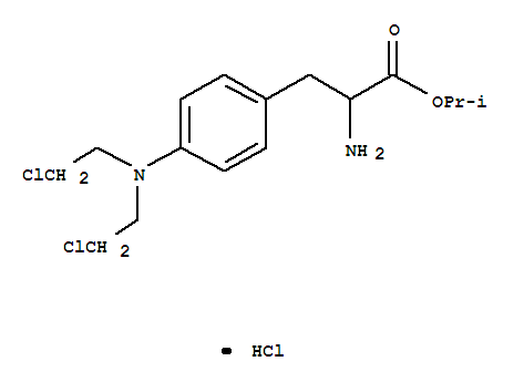 57675-29-3,isopropyl melphalan,DL-Phenylalanine,4-[bis(2-chloroethyl)amino]-, 1-methylethyl ester, monohydrochloride;Sarcolysine isopropyl ester