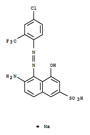 2-Naphthalenesulfonicacid, 6-amino-5-[2-[4-chloro-2-(trifluoromethyl)phenyl]diazenyl]-4-hydroxy-,sodium salt (1:1)(57741-47-6)