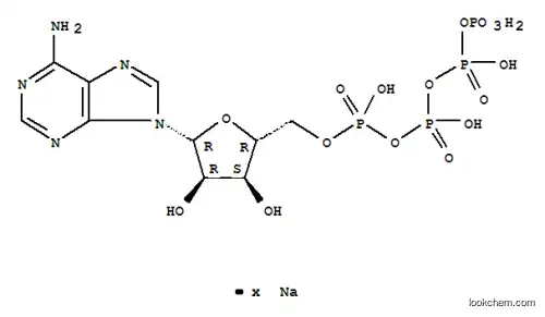 Molecular Structure of 58337-43-2 ([[[[5-(6-aminopurin-9-yl)-3,4-dihydroxy-oxolan-2-yl]methoxy-hydroxy-phosphoryl]oxy-hydroxy-phosphoryl]oxy-hydroxy-phosphoryl]oxyphosphonic acid)