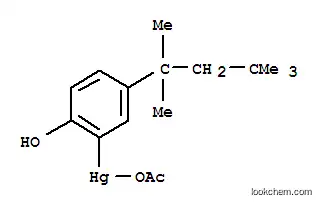 2-hydroxy-5-(1,1,3,3-tetramethylbutyl)phenylmercury acetate