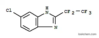 Molecular Structure of 58457-67-3 (6-Chloro-2-(perfluoroethyl)benzimidazole)