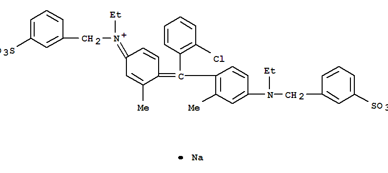 Benzenemethanaminium,N-[4-[(2-chlorophenyl)[4-[ethyl[(3-sulfophenyl)methyl]amino]-2-methylphenyl]methylene]-3-methyl-2,5-cyclohexadien-1-ylidene]-N-ethyl-3-sulfo-,inner salt, sodium salt (1:1)