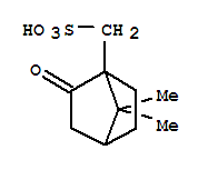 Molecular Structure of 5872-08-2 (Bicyclo[2.2.1]heptane-1-methanesulfonicacid, 7,7-dimethyl-2-oxo-)