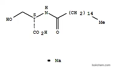 Molecular Structure of 58725-46-5 (Sodium N-palmitoyl-L-serinate)