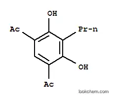 Molecular Structure of 58805-52-0 (1-(5-ACETYL-2,4-DIHYDROXY-3-PROPYLPHENYL)ETHAN-1-ONE)