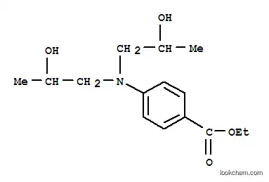 Molecular Structure of 58882-17-0 (4-[BIS(2-HYDROXYPROPYL)AMINO]BENZOIC ACID, ETHYL ESTER)