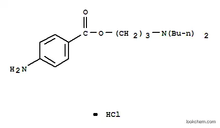 Molecular Structure of 5892-15-9 (3-(dibutylamino)propyl p-aminobenzoate monohydrochloride)