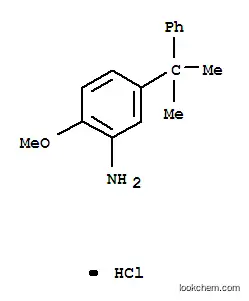 Molecular Structure of 58999-69-2 (5-CUMYL-O-ANISIDINE HYDROCHLORIDE)