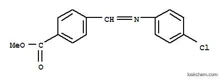 Molecular Structure of 59584-22-4 (methyl 4-[[(4-chlorophenyl)imino]methyl]benzoate)