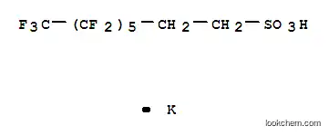 Molecular Structure of 59587-38-1 (potassium 3,3,4,4,5,5,6,6,7,7,8,8,8-tridecafluorooctanesulphonate)