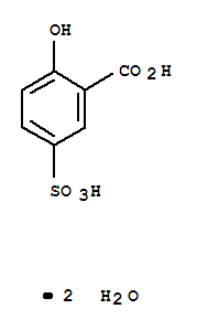 5965-83-3,5-Sulfosalicylic acid dihydrate,Benzoicacid, 2-hydroxy-5-sulfo-, dihydrate (9CI);Salicylic acid, 5-sulfo-, dihydrate(8CI);Benzoic acid,2-hydroxy-5-sulfo-, hydrate (1:2);