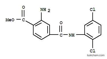 Molecular Structure of 59673-82-4 (Methyl 2-amino-4-(((2,5-dichlorophenyl)amino)carbonyl)benzoate)