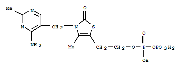 Diphosphoric acid,P-[2-[3-[(4-amino-2-methyl-5-pyrimidinyl)methyl]-2,3-dihydro-4-methyl-2-oxo-5-thiazolyl]ethyl]ester
