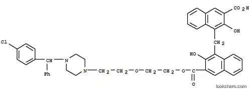 Molecular Structure of 5978-92-7 (Hydroxyzine pamoate (ester))