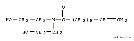 Molecular Structure of 60239-68-1 (N,N-bis(2-hydroxyethyl)undec-10-enamide)