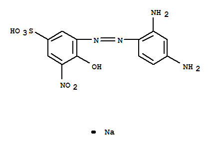 Benzenesulfonic acid,3-[2-(2,4-diaminophenyl)diazenyl]-4-hydroxy-5-nitro-, sodium salt (1:1)
