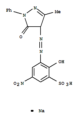 sodium 3-[(4,5-dihydro-3-methyl-5-oxo-1-phenyl-1H-pyrazol-4-yl)azo]-2-hydroxy-5-nitrobenzenesulphonate