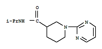 3-Piperidinecarboxamide,N-(1-methylethyl)-1-(2-pyrimidinyl)-(9CI)