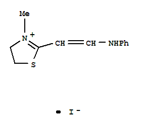 Thiazolium,4,5-dihydro-3-methyl-2-[2-(phenylamino)ethenyl]-, iodide (1:1)