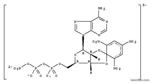 Molecular Structure of 61368-63-6 (2',3'-O-(2,4,6-TRINITROPHENYL) ADENOSINE 5'-TRIPHOSPHATE MONOLITHIUM TRISODIUM SALT)