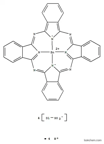Molecular Structure of 61586-86-5 (ZN(II) PHTHALOCYANINE TETRASULFONIC ACID)