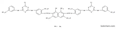 2,7-Naphthalenedisulfonicacid,4-amino-3,6-bis[2-[4-[[4-chloro-6-[(3-sulfophenyl)amino]-1,3,5-triazin-2-yl]amino]-2-sulfophenyl]diazenyl]-5-hydroxy-,sodium salt (1:6)