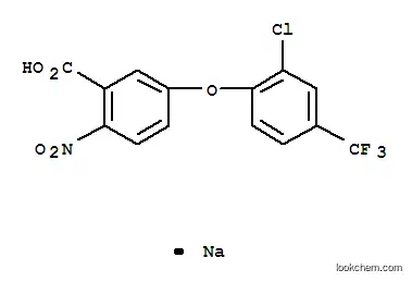 Molecular Structure of 62476-59-9 (5-(2-Chloro-4-(trifluoro-methyl)phenoxy)-2-nitro-benzoic acid sodium salt)