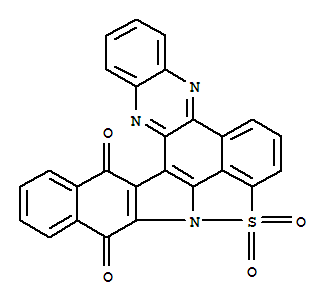 [1,2]Benzisothiazolo[2,3,4-lma]benzo[h]quinoxalino[2,3-c]carbazole-11,16-dione,9,9-dioxide (6CI,7CI,8CI,9CI)
