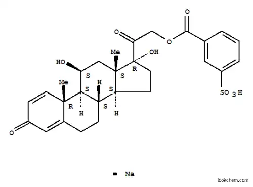 Molecular Structure of 630-67-1 (prednisolone 21-(3-sodium-sulphobenzoate))