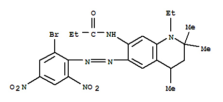 Propanamide,N-[6-[2-(2-bromo-4,6-dinitrophenyl)diazenyl]-1-ethyl-1,2,3,4-tetrahydro-2,2,4-trimethyl-7-quinolinyl]-