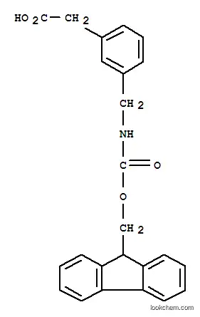 Molecular Structure of 631915-50-9 (FMOC-3-AMINOMETHYL-PHENYLACETIC ACID)
