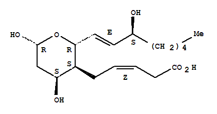 3-Pentenoic acid,5-[(2R,3S,4S,6R)-tetrahydro-4,6-dihydroxy-2-[(1E,3S)-3-hydroxy-1-octen-1-yl]-2H-pyran-3-yl]-,(3Z)-