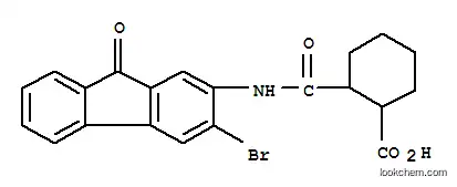 Molecular Structure of 6341-17-9 (2-[(3-bromo-9-oxo-9H-fluoren-2-yl)carbamoyl]cyclohexanecarboxylic acid)