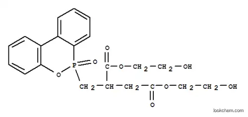 Molecular Structure of 63562-34-5 (bis(2-hydroxyethyl) (6H-dibenz[c,e][1,2]oxaphosphorin-6-ylmethyl)succinate P-oxide)