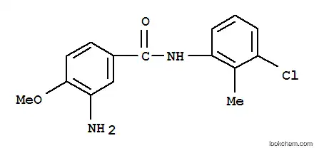 Molecular Structure of 63969-05-1 (3-Amino-4-methoxy-(3'-chloro-2'-methyl)benzanilide)