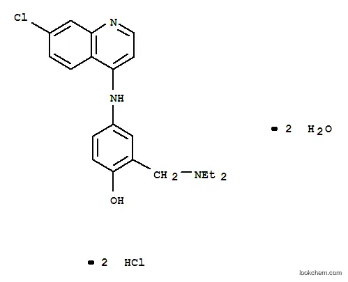 4-[(7-Chloroquinolin-4-yl)amino]-2-[(diethylamino)methyl]phenol dihydrate dihydrochloride