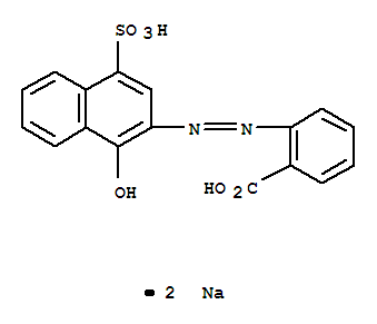 Benzoic acid,2-[2-(1-hydroxy-4-sulfo-2-naphthalenyl)diazenyl]-, sodium salt (1:2)