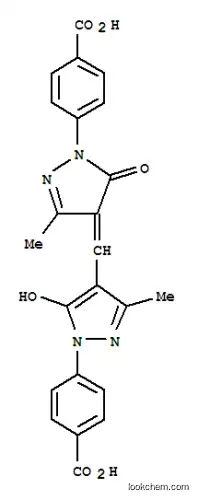 Molecular Structure of 64137-48-0 (4-[4-[[1-(4-carboxyphenyl)-1,5-dihydro-3-methyl-5-oxo-4H-pyrazole-4-ylidene]methyl]-5-hydroxy-3-methyl-1H-pyrazole-1-yl]benzoic acid)