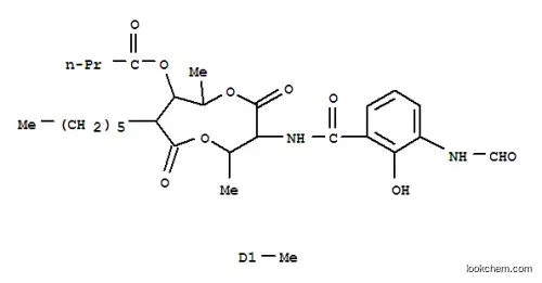 [(2R,3S,6S,7R,8R)-3-[(3-formamido-2-hydroxybenzoyl)amino]-8-hexyl-2,6-dimethyl-4,9-dioxo-1,5-dioxonan-7-yl] 2-methylbutanoate;[(2R,3S,6S,7R,8R)-3-[(3-formamido-2-hydroxybenzoyl)amino]-8-hexyl-2,6-dimethyl-4,9-dioxo-1,5-dioxonan-7-yl] 3-methylbutanoate