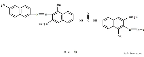 Molecular Structure of 6420-41-3 (trisodium 4-hydroxy-7-[[[[5-hydroxy-6-(phenylazo)-7-sulphonato-2-naphthyl]amino]carbonyl]amino]-3-[(6-sulphonato-2-naphthyl)azo]naphthalene-2-sulphonate)