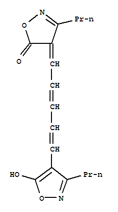 5(4H)-Isoxazolone,4-[5-(5-hydroxy-3-propyl-4-isoxazolyl)-2,4-pentadien-1-ylidene]-3-propyl-