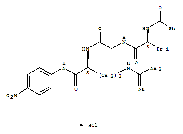 L-Argininamide,N-benzoyl-L-valylglycyl-N-(4-nitrophenyl)-, monohydrochloride (9CI)(64815-80-1)