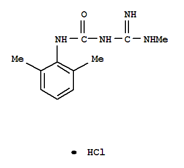 1-(2,6-dimethylphenyl)-3-[imino(methylamino)methyl]uronium chloride