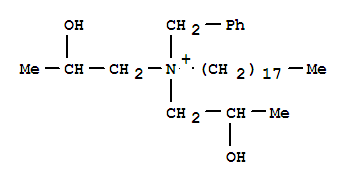65059-64-5,benzylbis(2-hydroxypropyl)octadecenylammonium chloride,Benzenemethanaminium,N,N-bis(2-hydroxypropyl)-N-octadecenyl-, chloride (9CI)