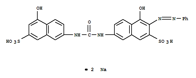 65152-25-2,disodium 4-hydroxy-7-[[[(5-hydroxy-7-sulphonato-2-naphthyl)amino]carbonyl]amino]-3-(phenylazo)naphthalene-2-sulphonate,2-Naphthalenesulfonicacid,4-hydroxy-7-[[[(5-hydroxy-7-sulfo-2-naphthalenyl)amino]carbonyl]amino]-3-(phenylazo)-,disodium salt (9CI)
