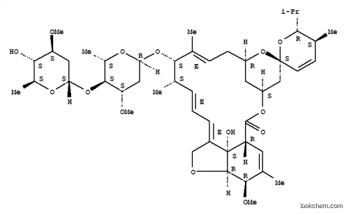 Molecular Structure of 65195-52-0 (25-De(1-methylpropyl)-25-(1-methylethyl)avermectin A1a)