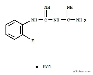 Molecular Structure of 66088-51-5 (1-(2-FLUOROPHENYL)BIGUANIDE HYDROCHLORIDE)